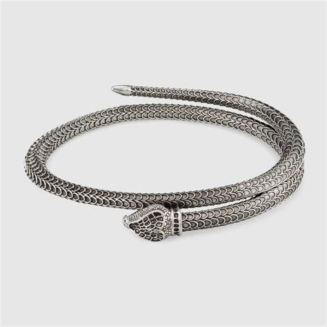 bracelet gucci argent|gucci snake bracelet.